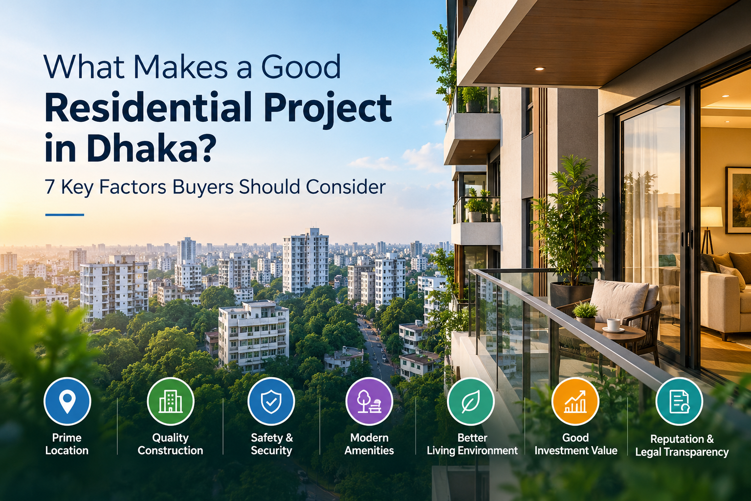 What Makes a Good Residential Project in Dhaka? 7 Key Factors Buyers Should Consider